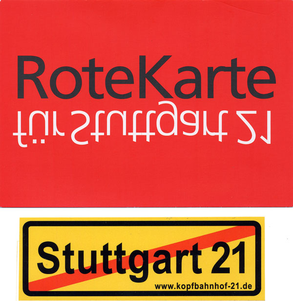 Rote Karte für Stuttgart 21