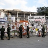 Demo gegen Stuttgart 21, 03.09.10, Bauzaun Nordflügel