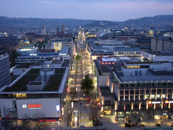 Stuttgart am Abend