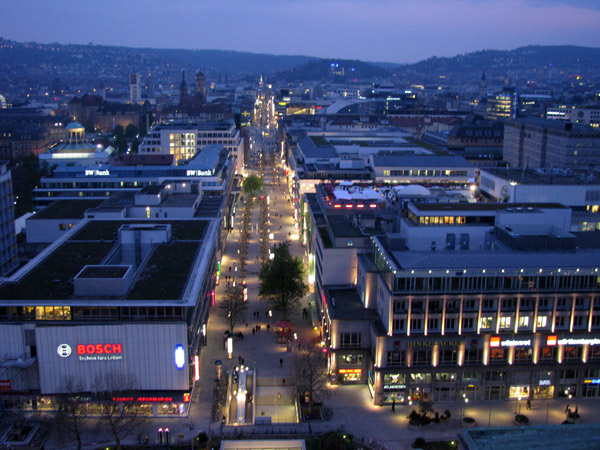Stuttgart am Abend