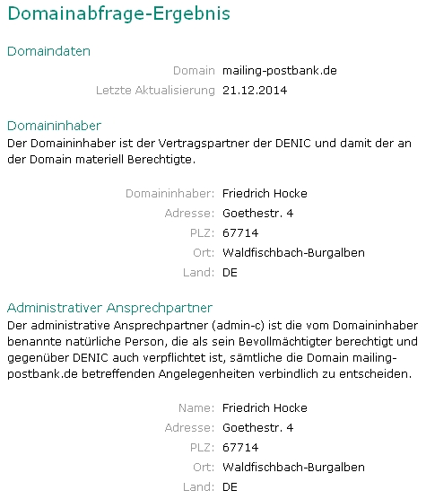 mailing_postbank denic-angaben zur domain